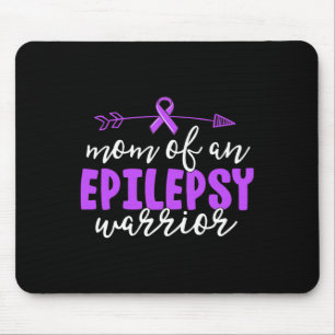 Alfombrilla De Ratón Epilepsy Mom Purple Ribbon Awareness Mother 1