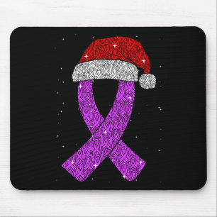 Alfombrilla De Ratón Epilepsy Navidades Gorra Purple Awareness Ribbon S