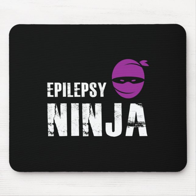 Alfombrilla De Ratón Epilepsy Ninja - Apoyo a la lucha contra la concie (Frente)