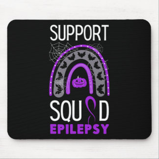 Alfombrilla De Ratón Epilepsy Purple Awareness Ribbon Squad Halloween H