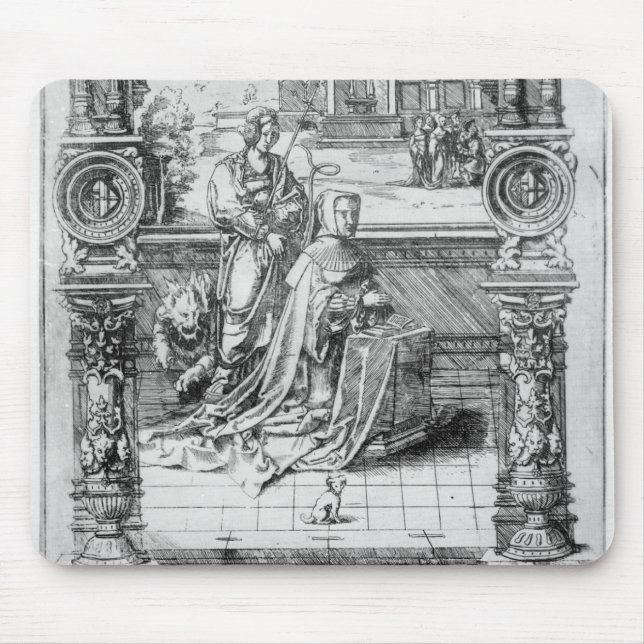 Alfombrilla De Ratón Epitafio de Margaret de Austria (Frente)
