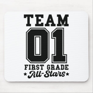 Alfombrilla De Ratón Equipo de 1er Grado Estrellas Jersey de Deportes d