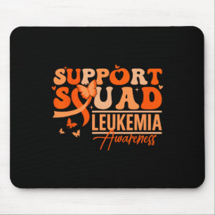 Alfombrilla De Ratón Equipo de Apoyo Cinta Naranja Leucemia Cáncer de S