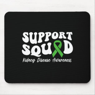Alfombrilla De Ratón Equipo de Apoyo Cinta Verde Enfermedad Renal