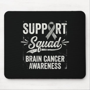 Alfombrilla De Ratón Equipo de apoyo conciencia del tumor cerebral cánc