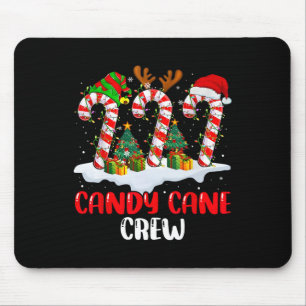 Alfombrilla De Ratón Equipo de bastón de caramelo Navidad Divertido Fam