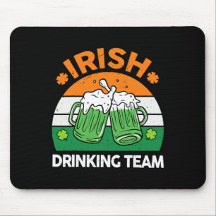 Alfombrilla De Ratón Equipo de bebida irlandés bebiendo cerveza el día