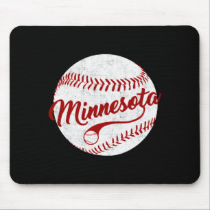 Alfombrilla De Ratón Equipo de béisbol de Minnesota Ama el béisbol Naci