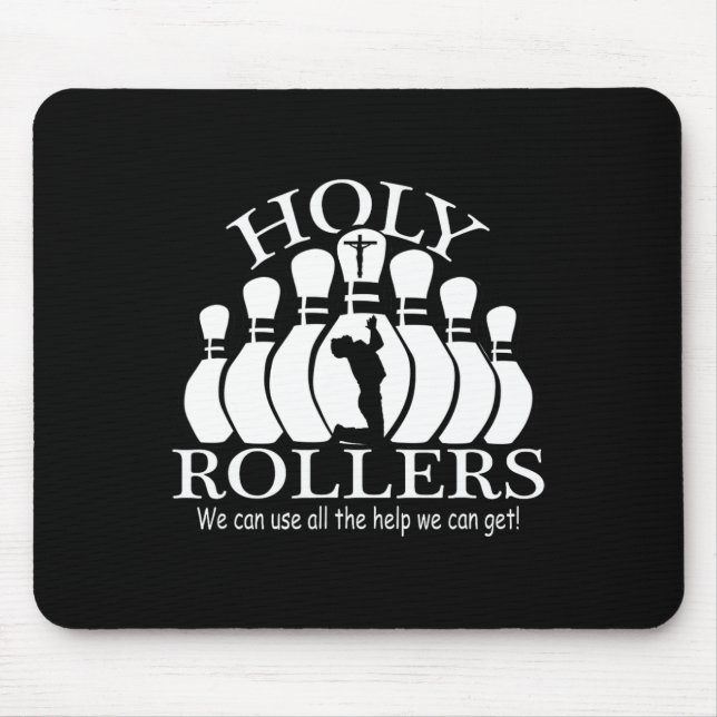 Alfombrilla De Ratón Equipo de Bowling de Sagrado Rollers (Frente)