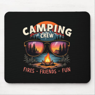 Alfombrilla De Ratón Equipo de Camping Despierta Diversión de Amigos Va