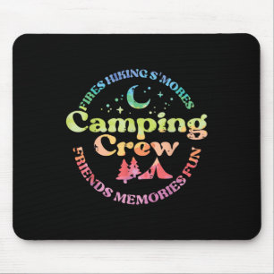 Alfombrilla De Ratón Equipo De Camping Familia Amigos Chicas Niños Pequ