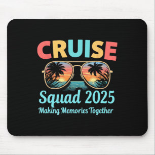 Alfombrilla De Ratón Equipo de crucero 2025 Viaje de vacaciones familia