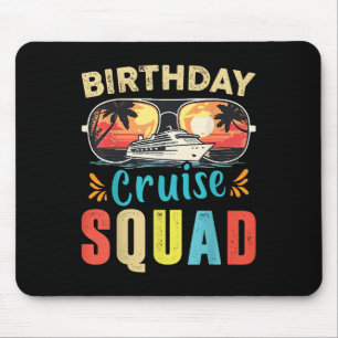 Alfombrilla De Ratón Equipo de crucero de cumpleaños 2025 coincidente c