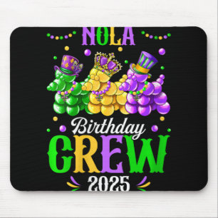 Alfombrilla De Ratón Equipo de cumpleaños de mujeres Nola 2025 Carnaval