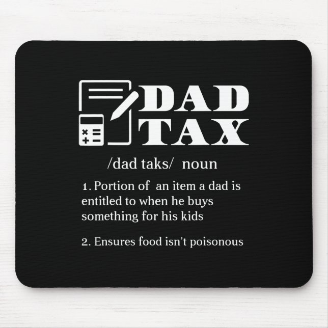 Alfombrilla De Ratón Equipo de definición de impuestos para papá (Frente)