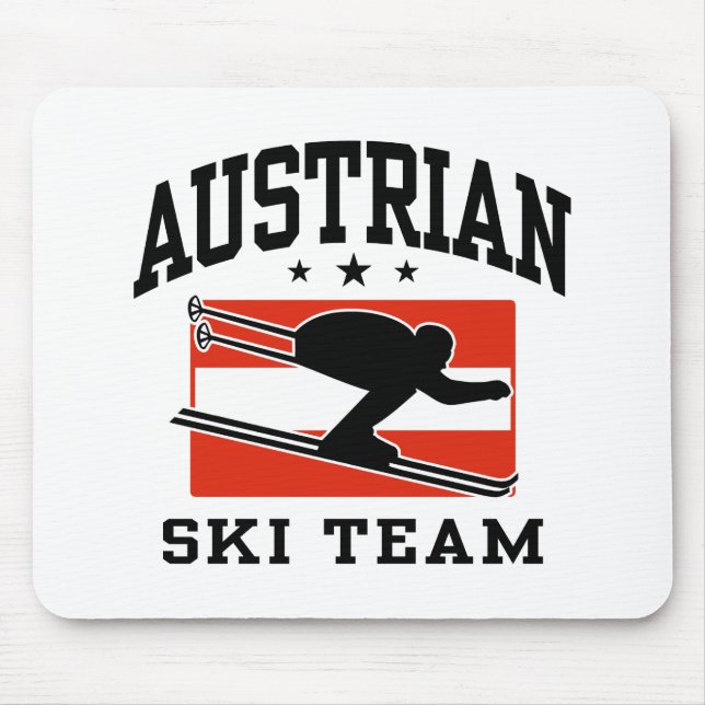 Alfombrilla De Ratón Equipo de esquí de Austria (Frente)