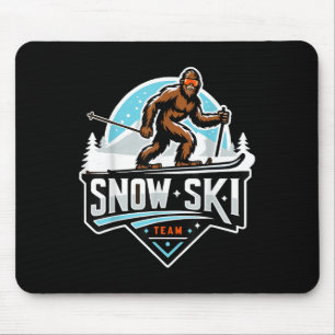 Alfombrilla De Ratón Equipo de esquí de nieve Sasquatch esquí de nieve 