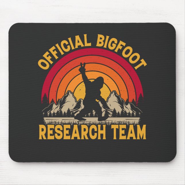 Alfombrilla De Ratón Equipo de Investigación Original Bigfoot (Frente)