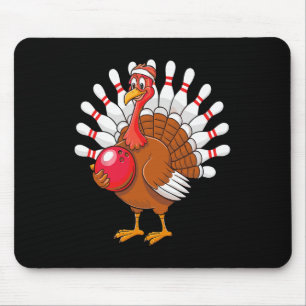 Alfombrilla De Ratón Equipo de juego de boliche de Thankding Turkey Pin