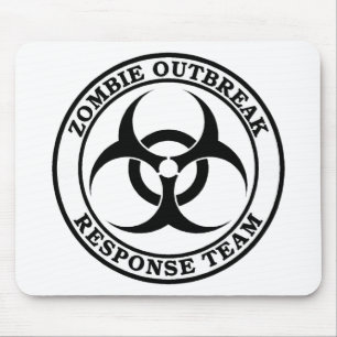 Alfombrilla De Ratón Equipo de la respuesta del brote del zombi