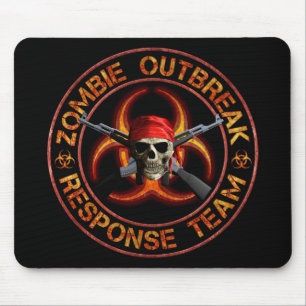 Alfombrilla De Ratón Equipo de la respuesta del zombi
