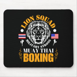 Alfombrilla De Ratón Equipo de leones Tailandia Kickboxing Muay Thai Mm