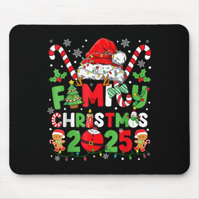Alfombrilla De Ratón Equipo de navidades 2025 Equipo Santa (Frente)