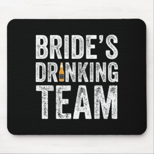 Alfombrilla De Ratón Equipo de novias bebiendo divertido bachelorette b
