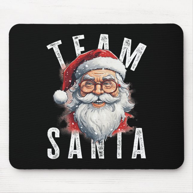 Alfombrilla De Ratón Equipo de Santa Navidades Graciosos Navidad Santa  (Frente)