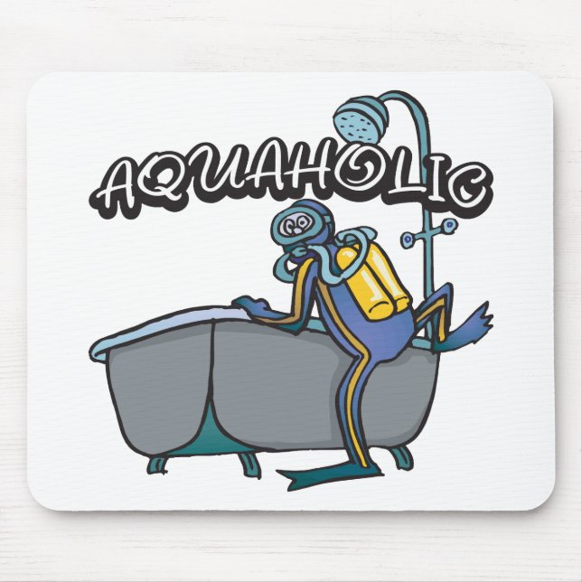 Alfombrilla De Ratón EQUIPO DE SUBMARINISMO de Aquaholic (Frente)