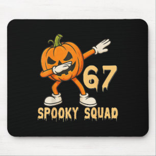 Alfombrilla De Ratón Equipo Espeluznante Calabaza 67 Meme de Halloween 