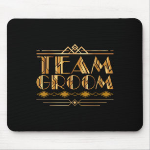 Alfombrilla De Ratón Equipo Grooms Bridegroom Hombres a juego con Glamo