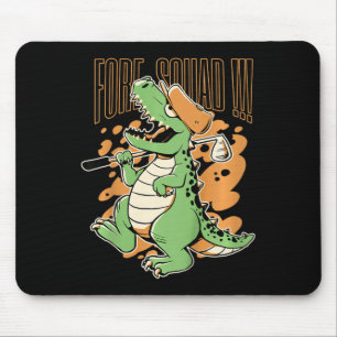 Alfombrilla De Ratón Equipo Infantil T-rex Dinosaurio Golfista Gráfico