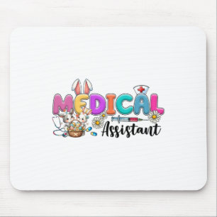 Alfombrilla De Ratón Equipo Médico Retro Instantáneo Enfermeras Conejo 