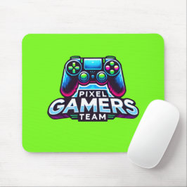 Alfombrilla De Ratón Equipo Pixel Gamers - Neon Green Glitch