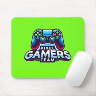Alfombrilla De Ratón Equipo Pixel Gamers - Neon Green Glitch