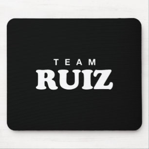 Alfombrilla De Ratón Equipo Ruiz Apellido Personalizado Novia Novio Fam