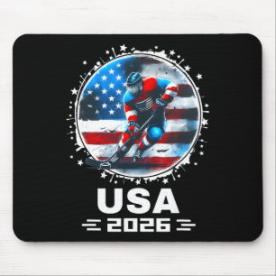 Alfombrilla De Ratón Equipo Usa 2026 Estados Unidos Bandera Americana H