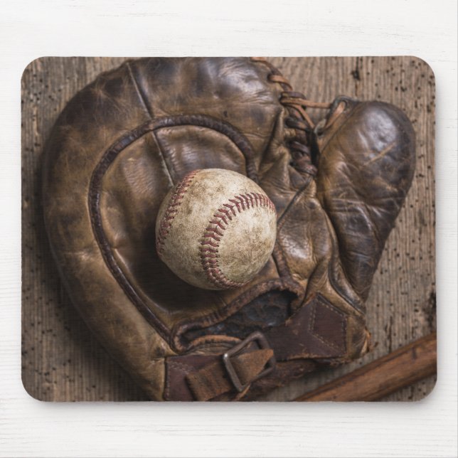 Alfombrilla De Ratón Equipo Vintage de Béisbol (Frente)