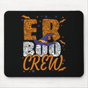 Alfombrilla De Ratón Er Boo Crew Halloween Er Técnico De Emergencia Tec