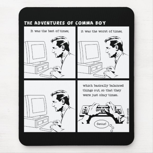 Alfombrilla De Ratón "Era el mejor mousepad de las épocas" (Frente)