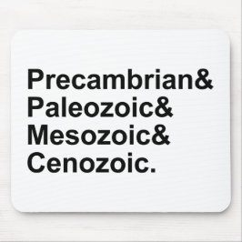 Alfombrilla De Ratón Eras geológicas Precámbrico Paleozoico Mesozoico C