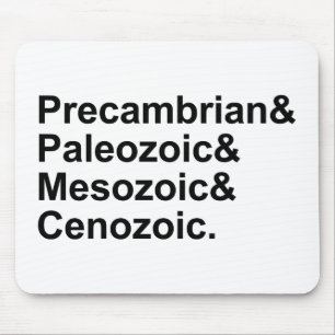 Alfombrilla De Ratón Eras geológicas Precámbrico Paleozoico Mesozoico C