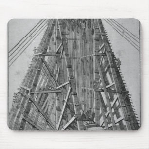 Alfombrilla De Ratón Erección del obelisco egipcio antiguo