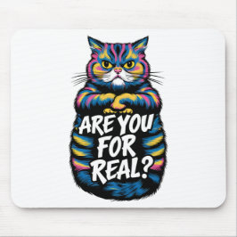 Alfombrilla De Ratón ¿Eres De Verdad Gracioso Gato Gruñón