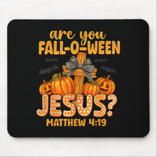 Alfombrilla De Ratón ¿Eres Otoño Jesús Mateo 4_19 Halloween C