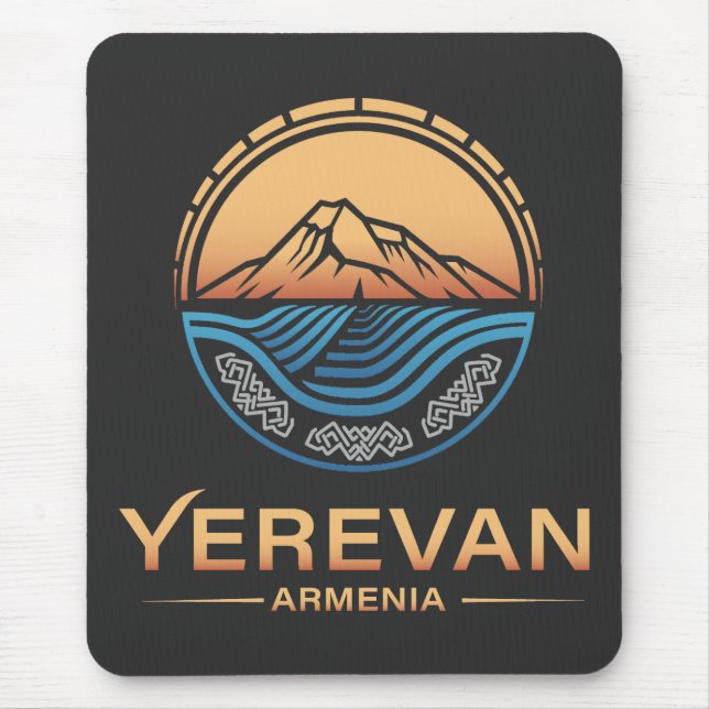 Alfombrilla De Ratón Ereván Armenia (Frente)