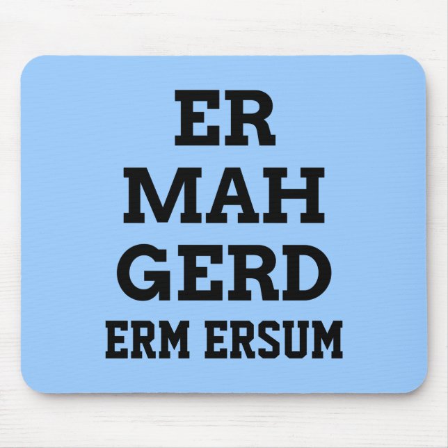 Alfombrilla De Ratón Ermahgerd Mousepad (Frente)