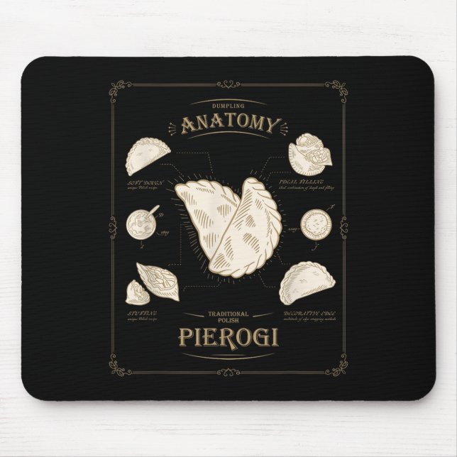 Alfombrilla De Ratón Erogi Dumpling Anatomy Unique Lish Recipe Tee, Per (Frente)