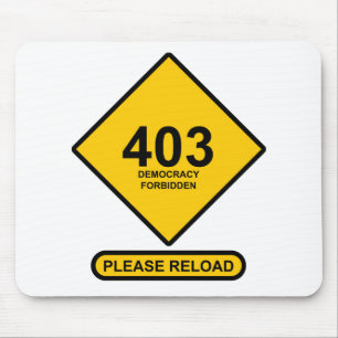 Alfombrilla De Ratón Error 403: Prohibida la democracia